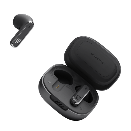 JBL Live Flex - Black - True wireless Noise Cancelling earbuds - Detailshot 5
